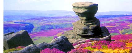 Rock formation on Derwent Edge