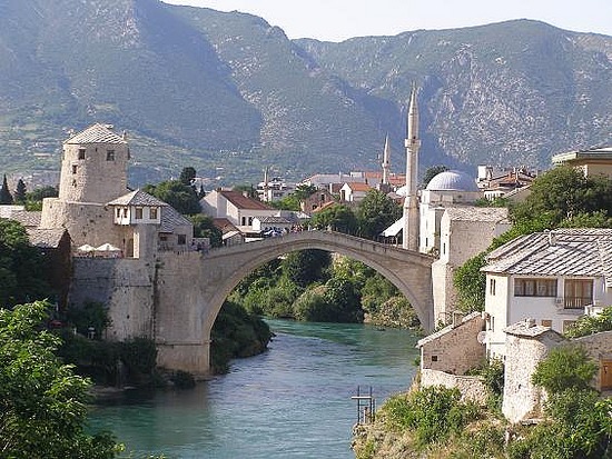 the old bridge in Mostar - Bosnia